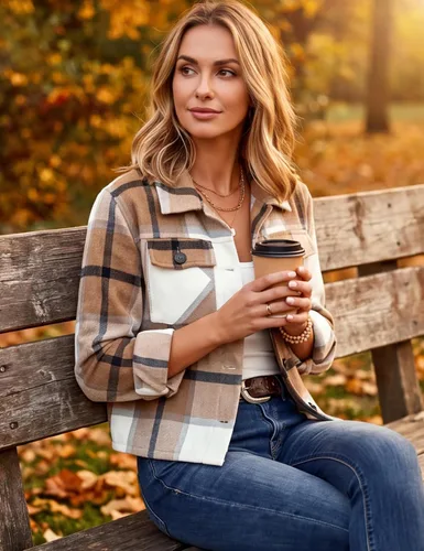 Vista 6 de Yeokou - Chaqueta corta de franela con botones para mujer, estilo camisa a cuadros, manga larga