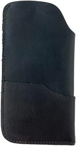 Vista 2 de Hide & Drink, Funda rústica para lentes de sol y cartera hecha a mano de cuero de grano completo