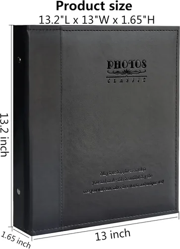 Vista 6 de Zoview Álbum de fotos magnético autoadhesivo, álbum familiar, cubierta de cuero, álbumes DIY hechos a mano con capacidad para fotos de 3 x 5, 4 x 6