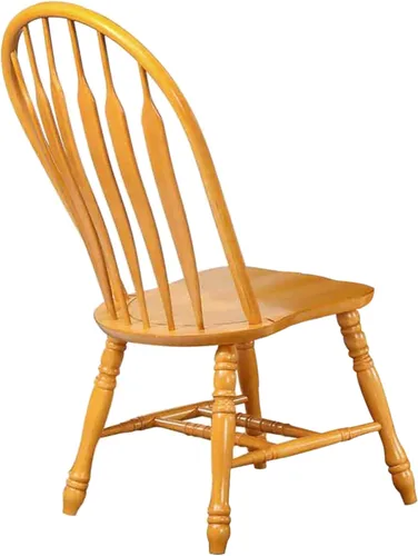 Vista 3 de Sunset Trading Oak Selections Silla de comedor, acabado claro
