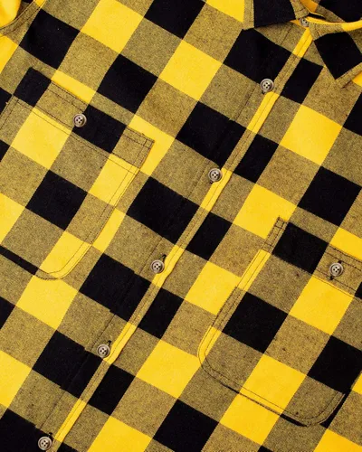 Vista 4 de JVer - Camisas de franela a cuadros para hombre manga larga con ajuste regular con botones casual