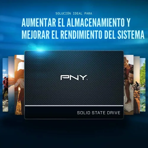 Vista 4 de PNY CS900 - Unidad interna de estado sólido (SSD) de 1 TB 3D NAND 2.5 pulgadas SATA III, (SSD7CS900-1TB-RB)