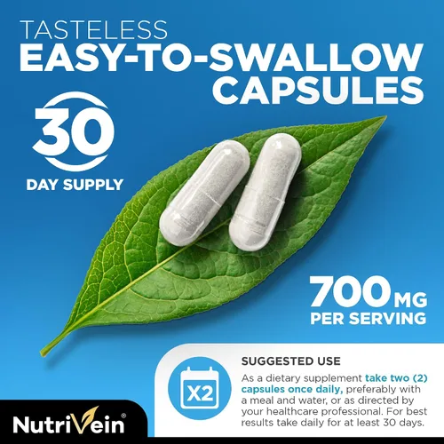 Vista 4 de Nutrivein Suplemento de glutatión liposomal premium, suplemento coreano de Panax ginseng y paquete de suplementos de berberina: glutatión reducido