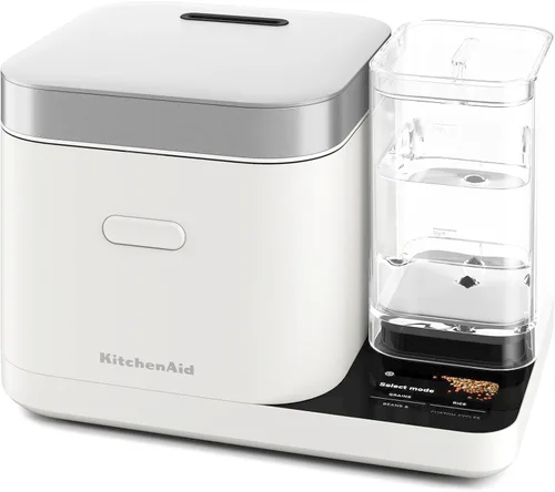Vista 8 de Olla para granos y arroz KitchenAid de 8 tazas con báscula integrada de detección automática + tanque de agua, KGC3155, negro mate