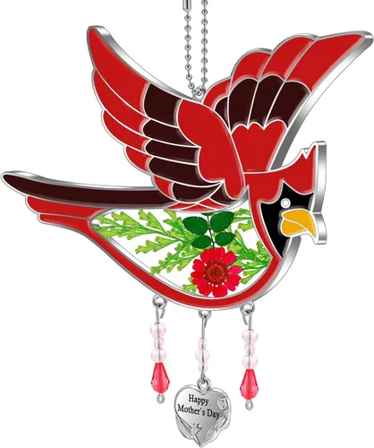 Vista 17 de KY&BOSAM Regalos para la abuela Colibrí de cristal para colgar en la Verde-te amo abuela
