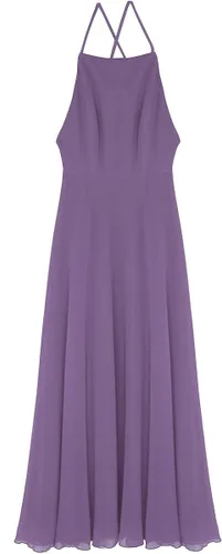 Vista 6 de YiZYiF - Vestido de fiesta de gasa para mujer, sin espalda