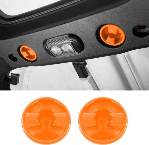 Vista 8 de Cubierta de tornillo de montaje en panel duro de techo rígido, accesorios interiores compatibles con Jeep Wrangler JK JKU 2007-2017, azul, 2