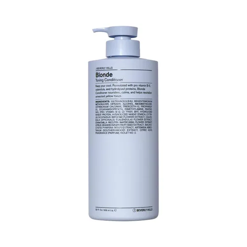 Vista 7 de J Beverly Hills Acondicionador tonificante rubio azul con vitamina B5 para tonificar el cabello cobrizo, (12 onzas, 32 onzas)