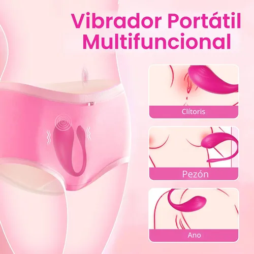 Vista 5 de Juguetes sexuales femeninos vibrador portátil – Juguetes para adultos, aplicación Bluetooth de larga distancia, control remoto, vibrador de punto G