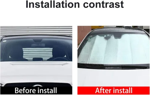 Vista 2 de YIWANG - Parasol plegable para Mercedes Benz Clase B W247 2019 2020, color plateado