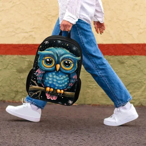 Vista 196 de HUGS IDEA Los animales frescos 3D niños escuela libro bolsa niños impresión mochilas, Baloncesto, Moderno