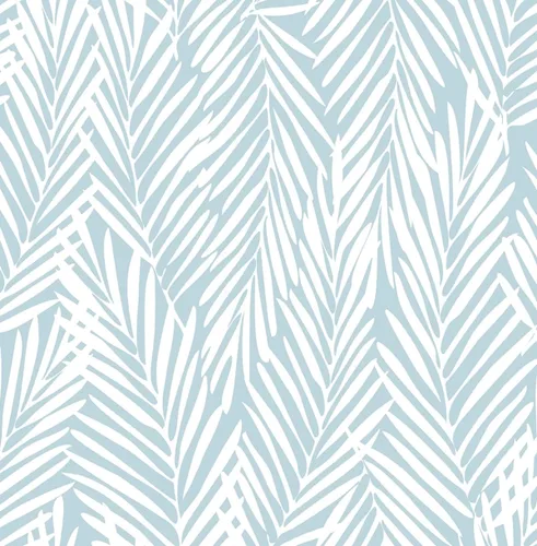 Vista 10 de NextWall Stacy Garcia Home Mod Palm Peel and Stick Papel pintado (azul costero)