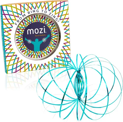 Vista 12 de Mozi Pulsera geométrica de flujo mágico, fácil de usar, juguete en espiral 3D, pulsera giratoria para niños y adultos (negro y dorado) (paquete de 2)