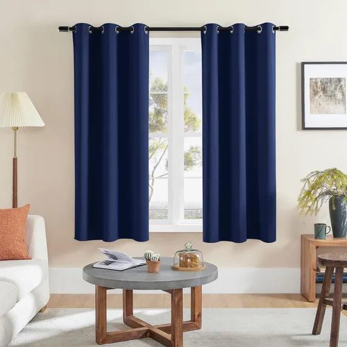 Vista 2 de [Usado] Rutterllow Cortinas opacas para dormitorio, con aislamiento térmico, cortinas de oscurecimiento de habitación, 2 paneles para sala de estar