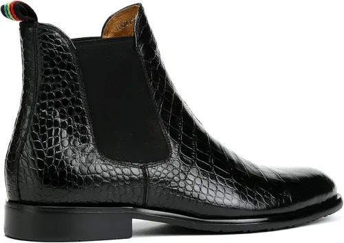 Vista 3 de MDGBSIS Botas Chelsea para hombre, botas de vestir de cuero para hombre, botas vaqueras casuales Chukka tobillo Chelsea