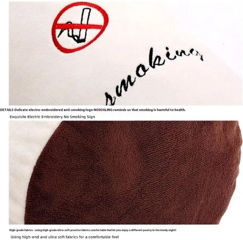 Vista 4 de Cojín único los 31.5 in del juguete de la felpa del cigarrillo ningún modelo que fuma la almohada cilíndrica larga del tiro