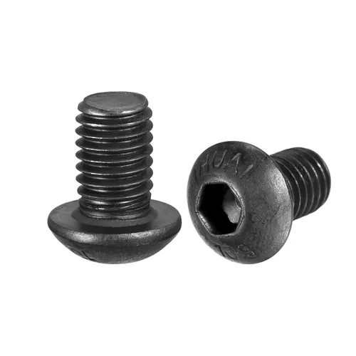 Vista 18 de uxcell Tornillos de cabeza de botón hexagonal M8x40mm Tornillos de acero de aleación 10pcs