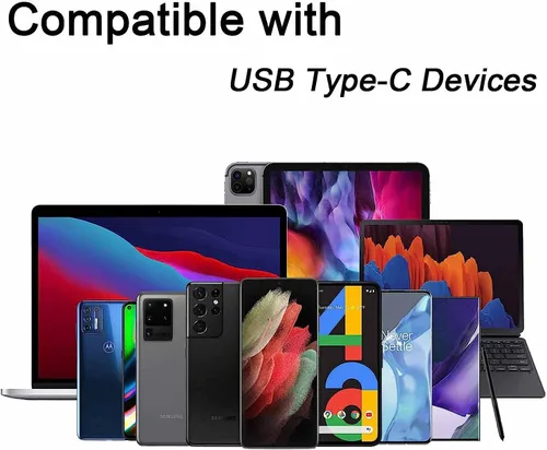 Vista 3 de [Paquete de 2, 3.3 pies] Cable USB C de carga rápida USB A a tipo C, cable de carga trenzado para Samsung Galaxy A13 A03s A32 A52 A53, S22 S9 S10E