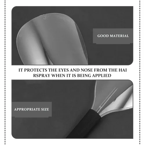 Vista 7 de 4Pcs Facial Shield for Hairdressing, Hair Spray Face Protection Mask