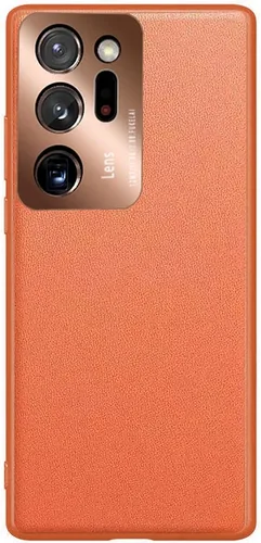 Vista 12 de Funda diseñada para Samsung Note 20 Ultra con vidrio templado de alta calidad en la parte posterior, anticaídas, color rojo