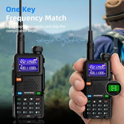 Vista 9 de Baofeng Radio UV-5RM Radioaficionado de mano UV5R de largo alcance Walkie Negro