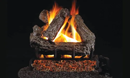 Vista 2 de Troncos de gas cerámico Ventilado Solo gas natural Peterson Real Fyre RH Peterson con/sin quemador