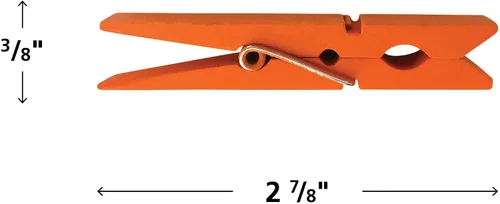 Vista 2 de STEM Basics: pinzas multicolor para la ropa, 50