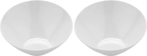 Vista 51 de G.E.T. B-792-W - Cuenco en ángulo para servir en cascada para ensaladas, arroz y postre, 24 onzas / 9.25 pulgadas, color blanco