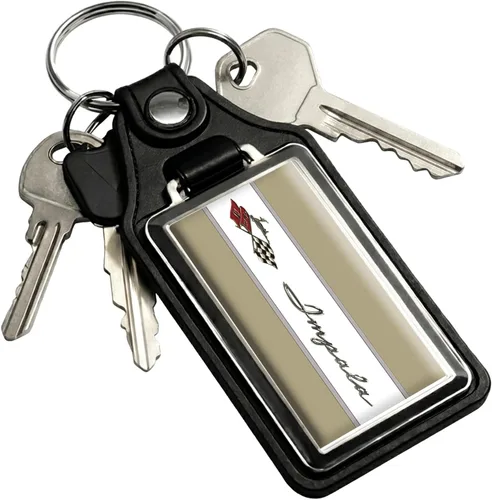 Vista 35 de Brotherhood Car Key Chain for Impala - Classic Models Keychain for Men and Oro olímpico - Guión de 1969