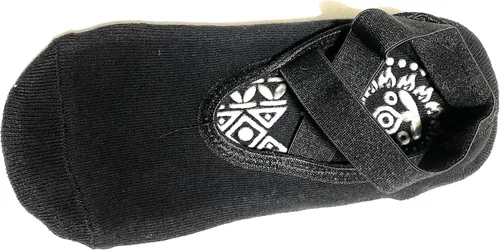 Vista 4 de My Pill Purse Calcetín de yoga antideslizante azul para pilates - Uso en barra fitness Calcetín antideslizante para mujer Parte inferior