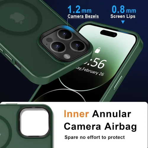 Vista 194 de MOCCA - Funda magnética resistente para iPhone XR de 6.1 pulgadas, compatible con MagSafe, funda con protección contra caídas de grado militar