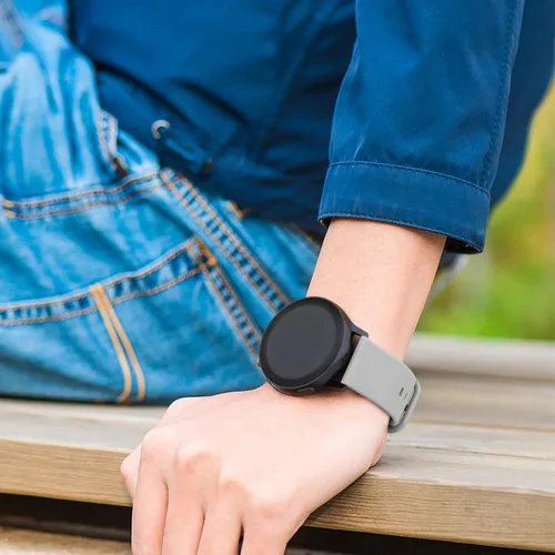 Vista 5 de Meliya Correa para Samsung Galaxy Watch 3 bandas 1.614 in mujeres hombres, 0.787 in suave TPU correa deportiva correa de repuesto para Galaxy Watch
