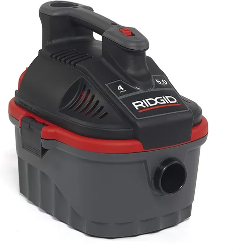 Vista 4 de Ridgid 50313 4000 rv Portable Wet Dry aspiradora, 4-Gallon Small Wet Dry Vac con 5,0 Pico HP Motor, Pro – Manguera, asa ergonómica, cable, puerto