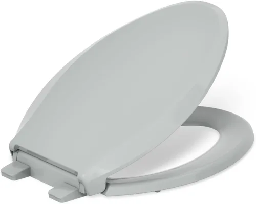 Vista 61 de KOHLER 4639-RL-0 Cachet ReadyLatch Asiento de inodoro redondo con cierre suave, color blanco