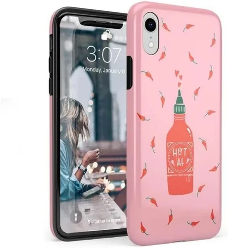 Vista 32 de Casely Funda para iPhone XR #GRLPWR Triple amenaza Diseño clásico ultra delgado