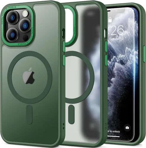 Vista 30 de SEXYMOM Funda magnética para iPhone 11 con protector de pantalla, compatible con carga inalámbrica, prueba de caídas de grado militar de 21 pies, a