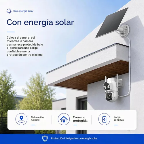 Vista 5 de Camcamp Cámaras de seguridad solares inalámbricas al aire libre