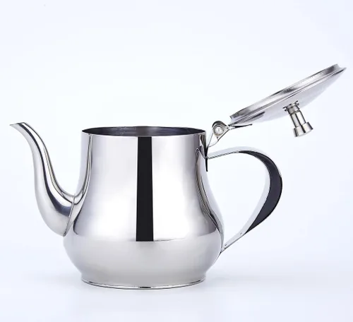 Vista 5 de SANQIAHOME Tetera pequeña de acero inoxidable de 360ml (13Oz)