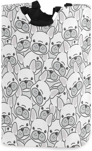 Vista 15 de visesunny Cesta plegable para ropa sucia con diseño de calavera, color negro, grande, de tela Oxford, organizador de juguetes con asa para baño