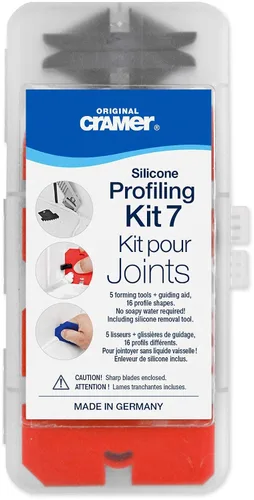 Vista 6 de Cramer 40407US Kit de perfilado de silicona7 - Kit de herramientas de calafateo profesional con herramientas de acabado de sellador y herramientas