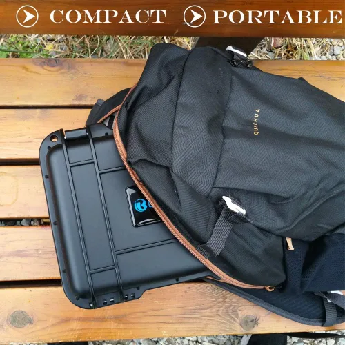 Vista 6 de Lekufee Funda rígida impermeable portátil para accesorios DJI Mavic Mini y SE (solo funda, no para Mini 4k/2/3/4)