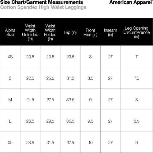 Vista 6 de American Apparel Leggings de cintura alta de jersey de algodón y elastano para mujer