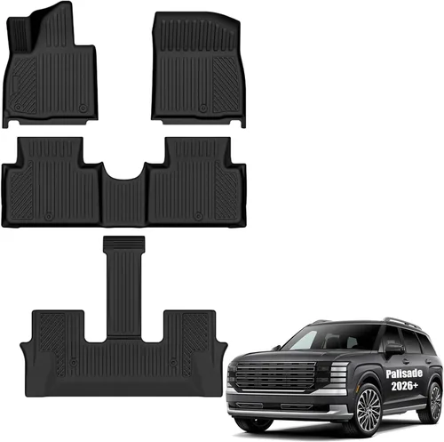 Vista 27 de Auxko Revestimiento de carga para todo tipo de clima, apto para Hyundai IONIQ 5 y 2025 IONIQ 5 N TPE 2022-2024, accesorios de alfombrilla de goma