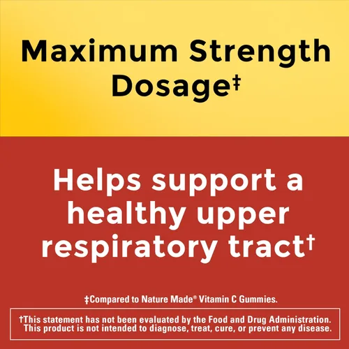 Vista 3 de Nature Made Dosis máxima fuerza Vitamina C 1000 mg por porción, gomitas de apoyo inmunológico de vitamina C para adultos, 80 gomitas para apoyo