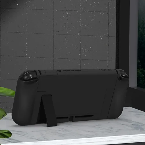 Vista 94 de PlayVital AlterGrips Ergonomic Grips Cover for Nintendo Switch, [2 Design] Interchangeable Comfort Dockable Protective Case with Screen Protector &