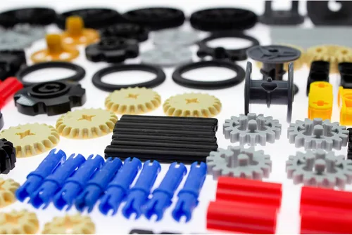 Vista 6 de ASTEM 270PCS Technic-Parts.Gear-Differential-Gearbox-Rack, Pin-Connector Eje Cruz Eje Conector-Pieza-Conjunto de Cadena-Enganche-Pins Conector