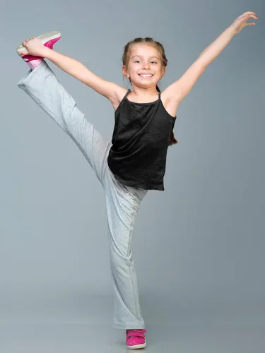Vista 4 de SATINIOR Camiseta sin mangas de baile para niñas, 4 piezas, con tirantes delgados, para bailar