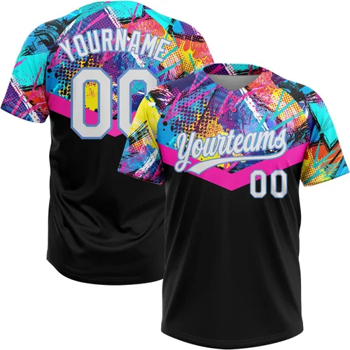 Vista 20 de Camisetas de béisbol personalizadas con dos botones, camisetas de sóftbol personalizadas con logotipo de nombre cosido para hombres, mujeres