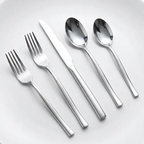 Vista 9 de Idomy - Juego de cubiertos de acero inoxidable, 40 piezas, 8