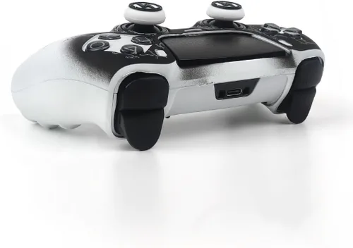 Vista 5 de RALAN Fundas de silicona para controlador de iluminación con 2 agarres para el pulgar, compatibles con PS5 Dualsense Edge Controller Play Station 5